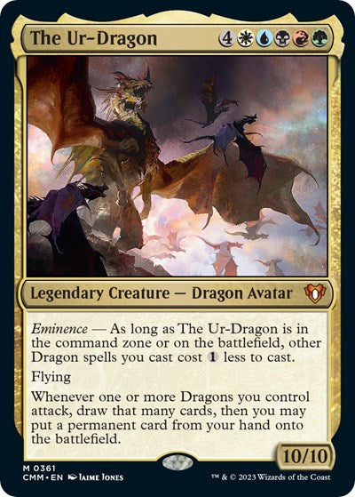 The Ur-Dragon (Commander Masters) Light Play Foil