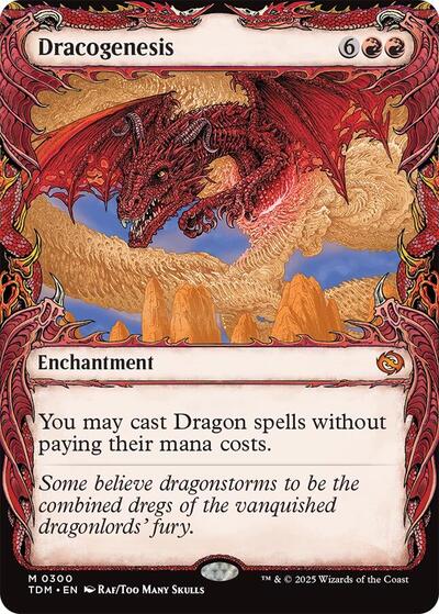 Dracogenesis (0300) (Showcase) (Tarkir: Dragonstorm) Light Play