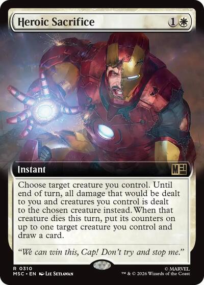 Heroic Sacrifice (Extended Art) (Commander: Marvel Super Heroes) Heavy Play