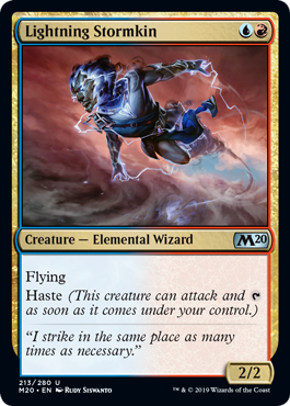 Lightning Stormkin (Magic 2020 Core Set) Light Play