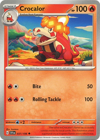 Crocalor (Scarlet and Violet: Base Set) Light Play