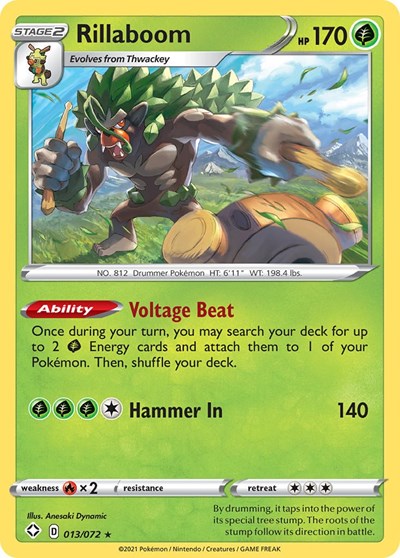 Rillaboom (Shining Fates) Light Play Holofoil