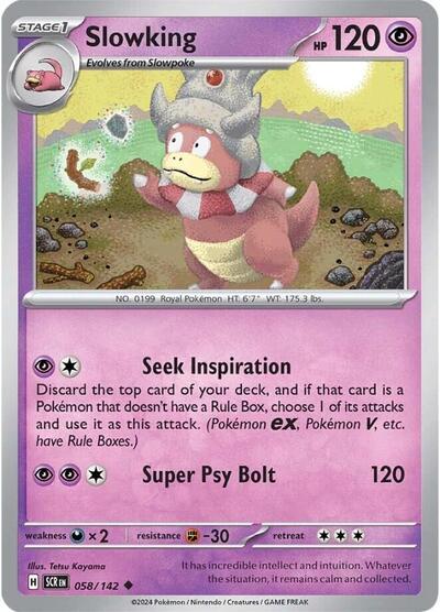 Slowking (SV07: Stellar Crown) Light Play Reverse Holofoil