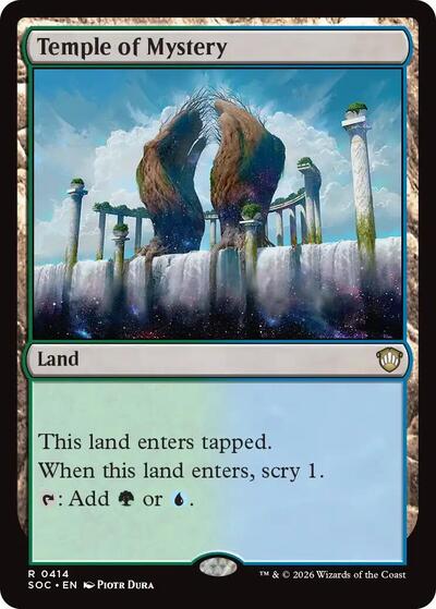 Temple of Mystery (Commander: Secrets of Strixhaven) Light Play
