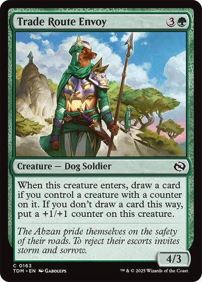 Trade Route Envoy (Tarkir: Dragonstorm) Light Play Foil