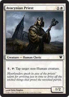 Avacynian Priest (Innistrad) Light Play
