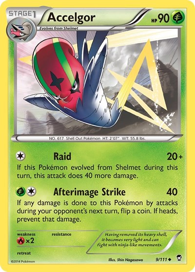 Accelgor (XY - Furious Fists) Light Play Reverse Holofoil