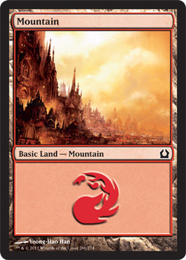 Mountain (266) (Return to Ravnica) Light Play