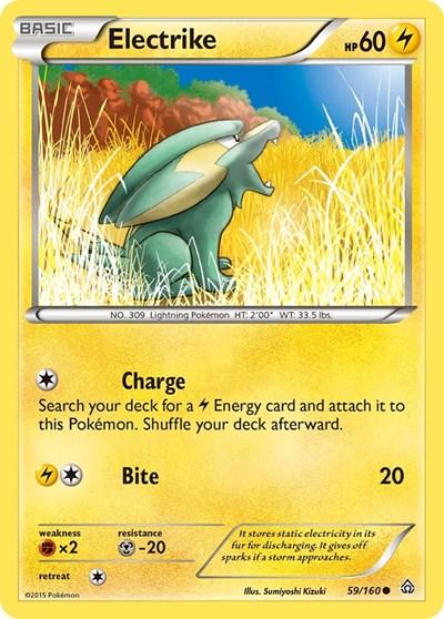 Electrike (XY - Primal Clash) Medium Play Reverse Holofoil