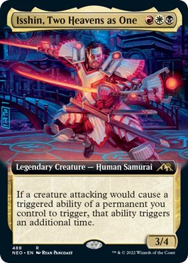 Isshin, Two Heavens as One (Extended Art) (Kamigawa: Neon Dynasty) Light Play