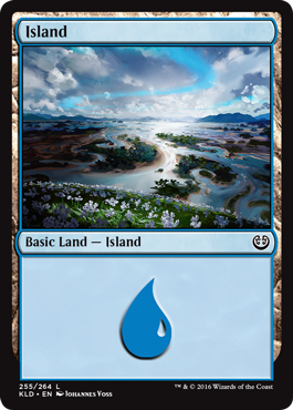 Island (255) (Kaladesh) Light Play