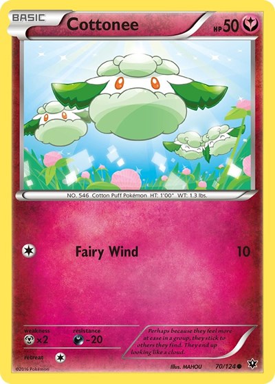 Cottonee (XY - Fates Collide) Light Play