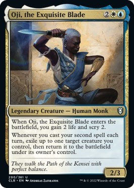 Oji, the Exquisite Blade (Commander Legends: Battle for Baldur's Gate) Light Play