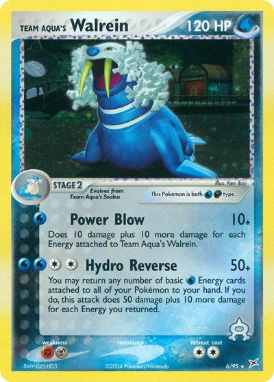 Team Aqua's Walrein (Team Magma vs Team Aqua) Heavy Play Holofoil
