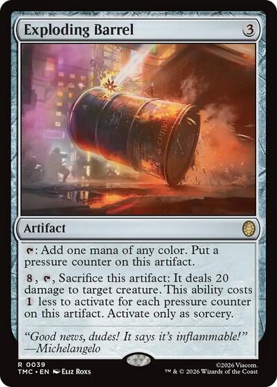 Exploding Barrel (Commander: Teenage Mutant Ninja Turtles) Light Play