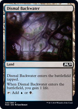 Dismal Backwater (Magic 2020 Core Set) Light Play