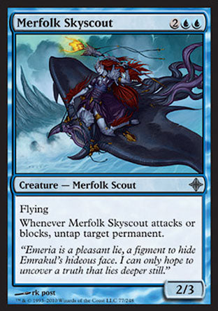 Merfolk Skyscout (Rise of the Eldrazi) Light Play