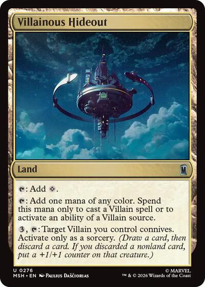Villainous Hideout (Marvel Super Heroes) Light Play Foil
