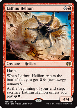Lathnu Hellion (Kaladesh) Damaged / Poor