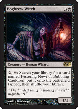 Bogbrew Witch (Magic 2014 Core Set) Damaged / Poor