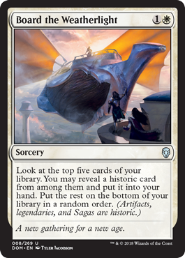 Board the Weatherlight (Dominaria) Light Play