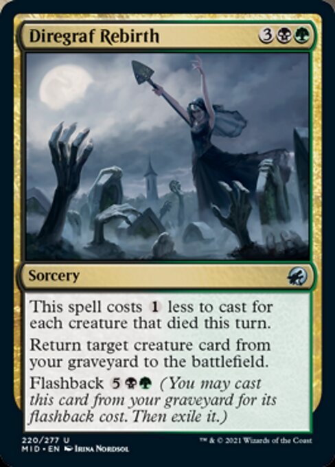 Diregraf Rebirth (Innistrad: Midnight Hunt) Light Play