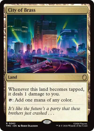 City of Brass (Commander: Teenage Mutant Ninja Turtles) Light Play