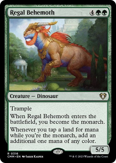 Regal Behemoth (Commander Masters) Light Play Foil