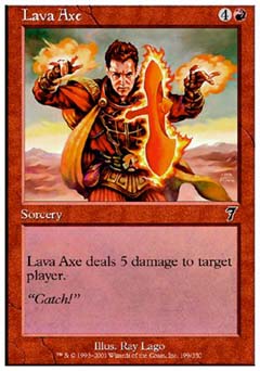 Lava Axe (7th Edition) Damaged / Poor