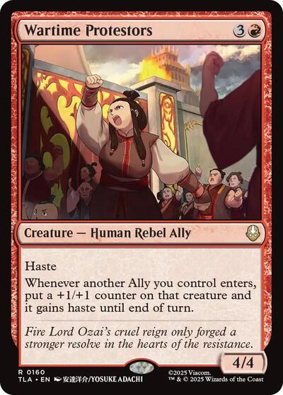 Wartime Protestors (Avatar: The Last Airbender) Light Play Foil