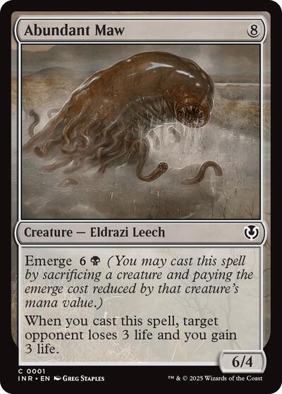 Abundant Maw (Innistrad Remastered) Light Play Foil