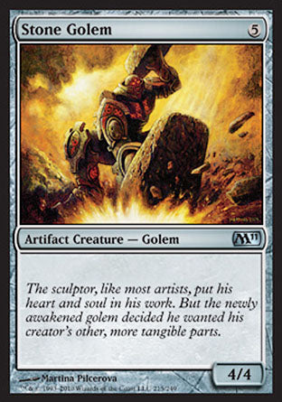 Stone Golem (Magic 2011 Core Set) Light Play