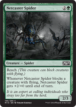 Netcaster Spider (Magic 2015 Core Set) Light Play