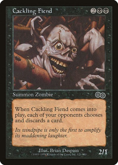 Cackling Fiend (Urza's Saga) Heavy Play