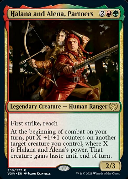 Halana and Alena, Partners (Innistrad: Crimson Vow) Light Play