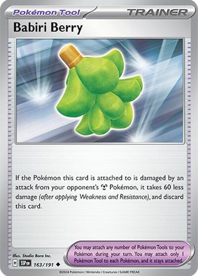 Babiri Berry (SV08: Surging Sparks) Light Play