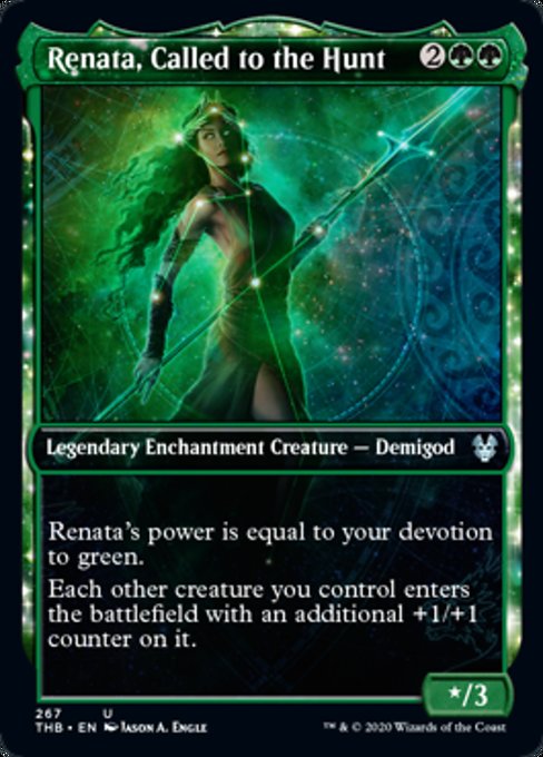 Renata, Called to the Hunt (Showcase) (Theros Beyond Death) Light Play Foil