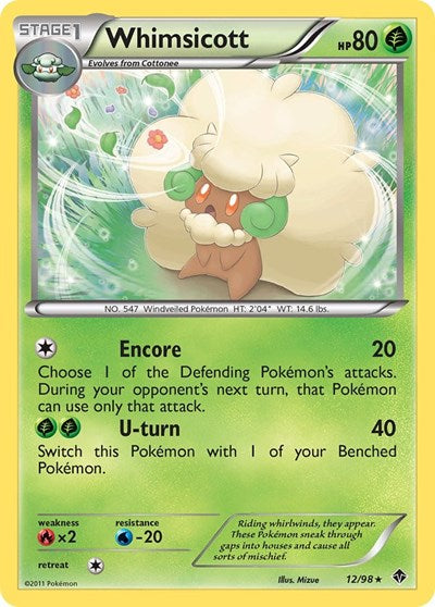 Whimsicott (12) (Emerging Powers) Medium Play