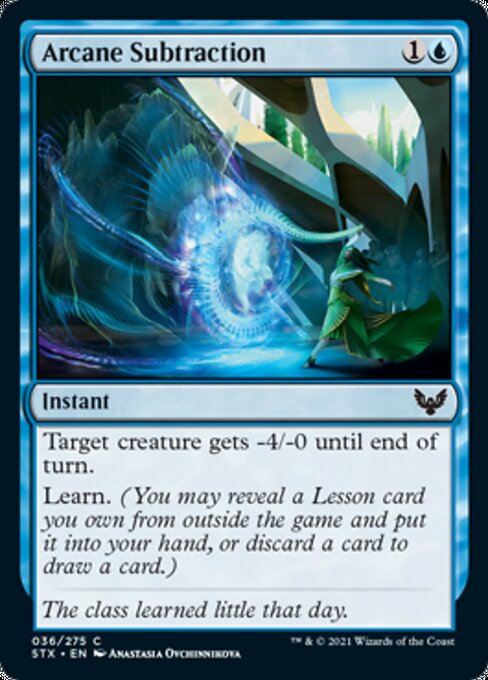 Arcane Subtraction (Strixhaven) Light Play
