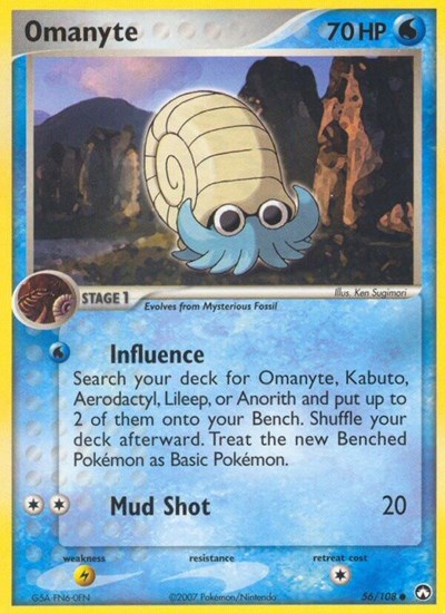 Omanyte (Power Keepers) Heavy Play