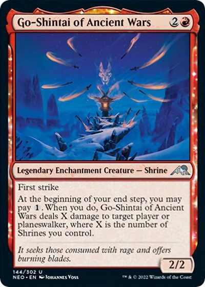 Go-Shintai of Ancient Wars (Kamigawa: Neon Dynasty) Light Play
