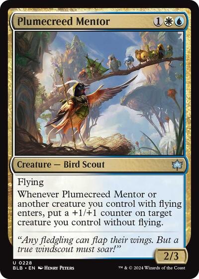 Plumecreed Mentor (Bloomburrow) Light Play