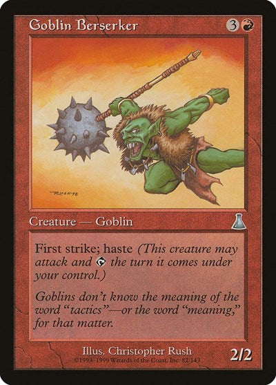 Goblin Berserker (Urza's Destiny) Light Play