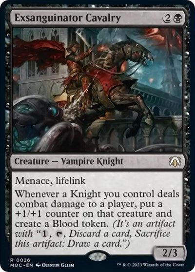 Exsanguinator Cavalry (Commander: March of the Machine) Light Play
