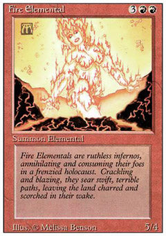 Fire Elemental (Revised) Medium Play