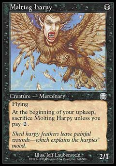 Molting Harpy (Mercadian Masques) Light Play