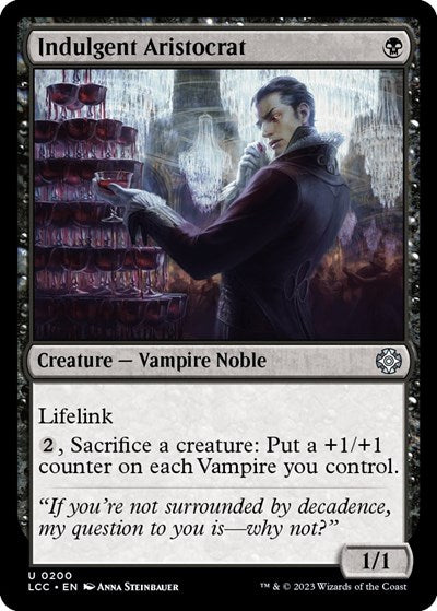 Indulgent Aristocrat (Commander: The Lost Caverns of Ixalan) Light Play