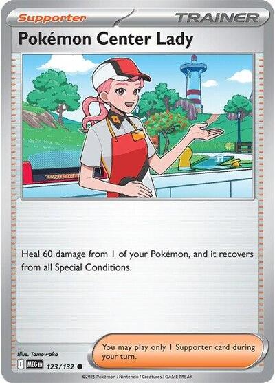 Pokemon Center Lady (ME01: Mega Evolution) Light Play Reverse Holofoil