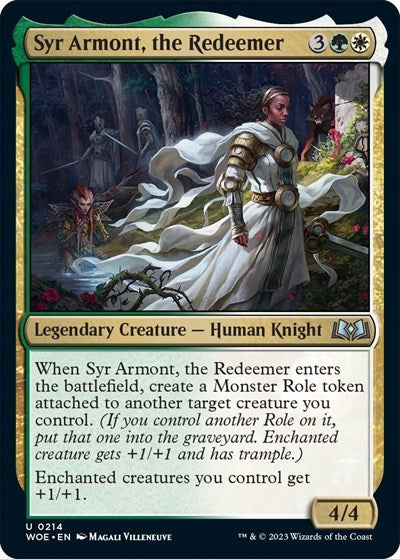 Syr Armont, the Redeemer (Wilds of Eldraine) Light Play Foil