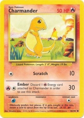 Charmander (Base Set) Near Mint